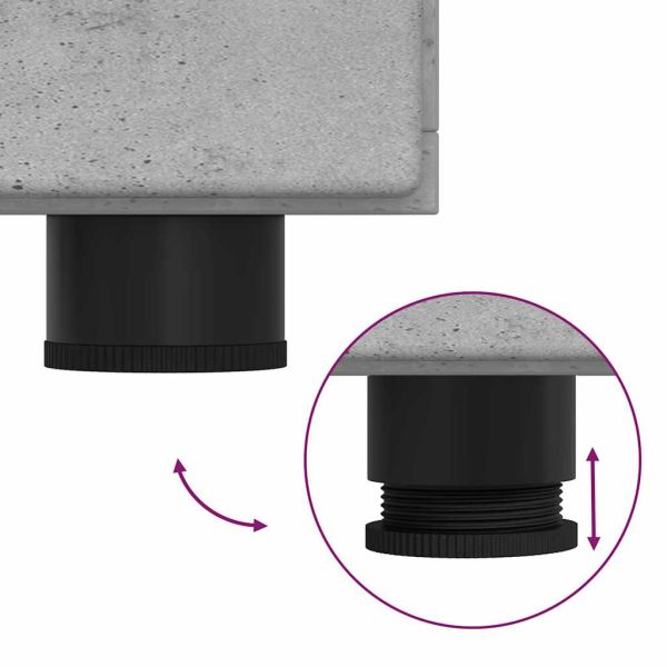 Служебен шкаф с рафт с врата Циментено сиво 88,5 x 30,5 x 73 см