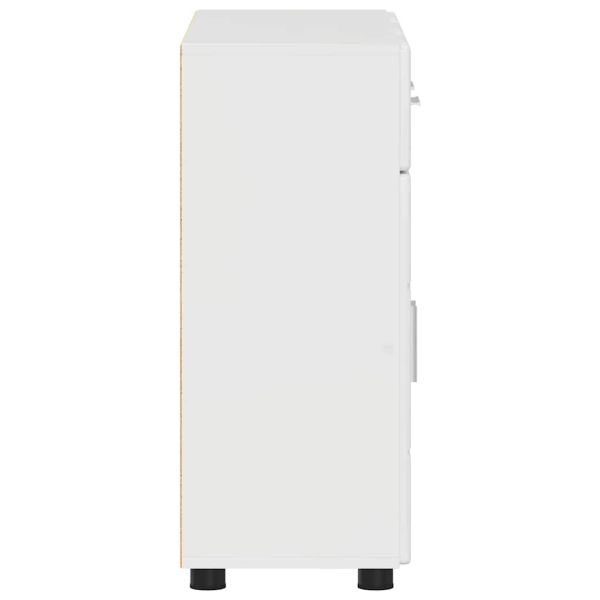 Служебен шкаф Лъскаво бяло 88,5 x 30,5 x 73 см Инженерно дърво