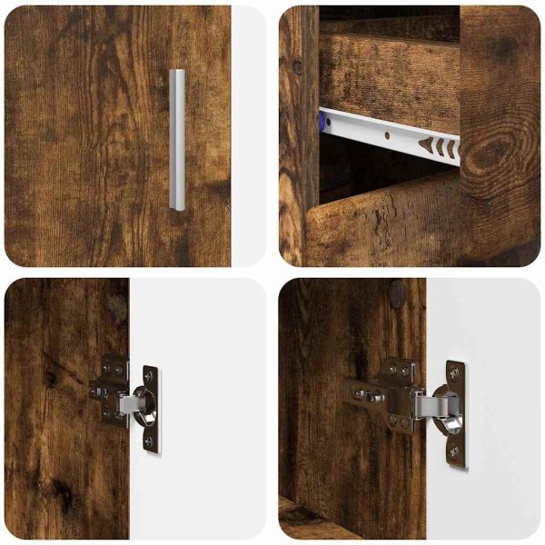 Служебен шкаф Димян дъб 88,5 x 30,5 x 73 см Инженерно дърво