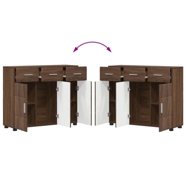 Служебен шкаф Кафяв дъб 88,5 x 30,5 x 73 см Инженерно дърво