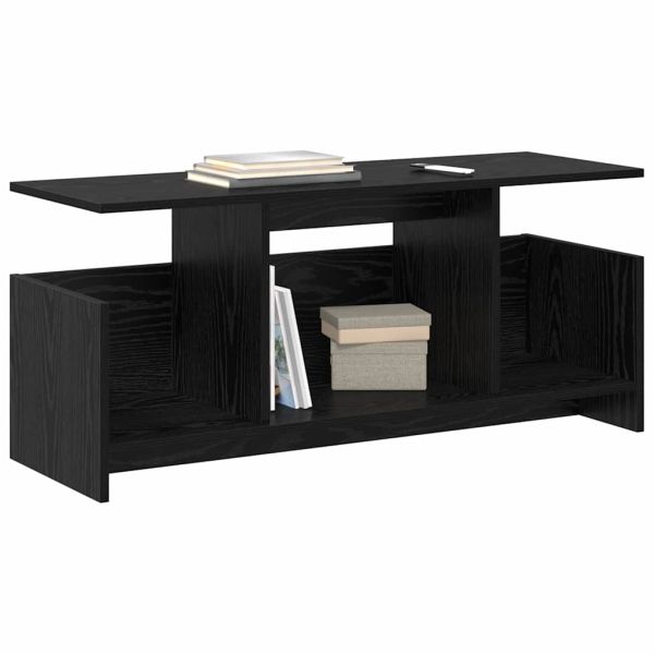 ТВ стойка Черния дъб 102 x 35 x 45 см Инженерно дърво