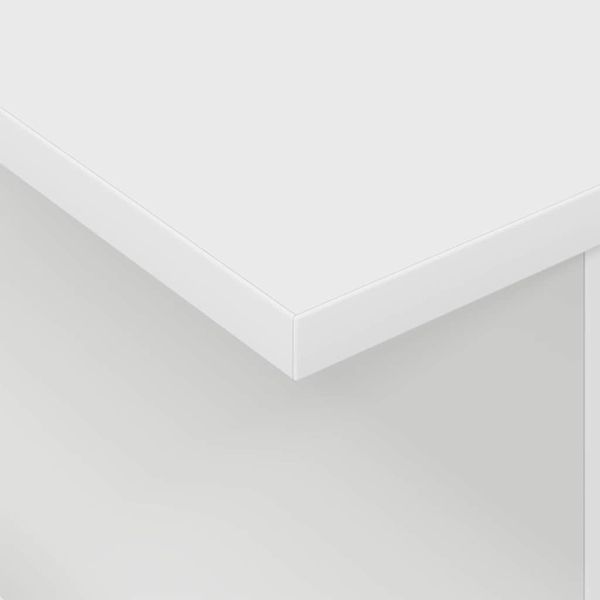 ТВ стойка Бяло 50 x 35 x 45 cm Инженерно дърво