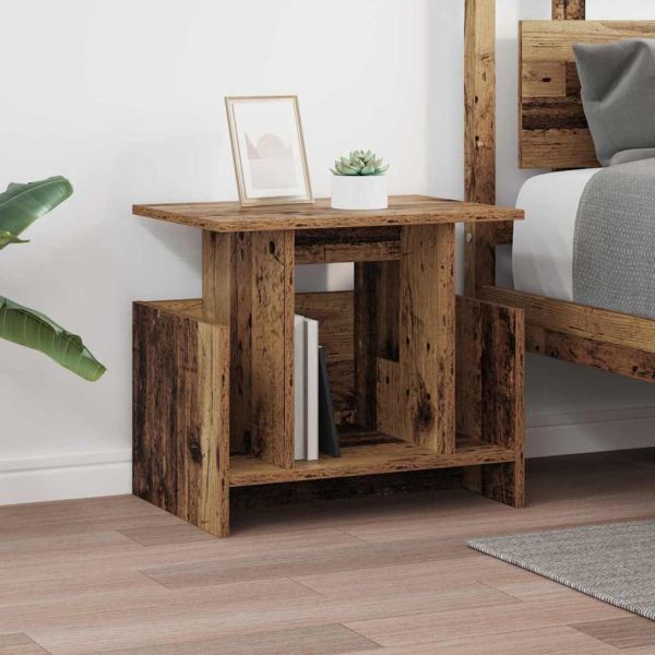 ТВ стойка 2 pcs Старо дърво 50 x 35 x 45 cm Инженерно дърво