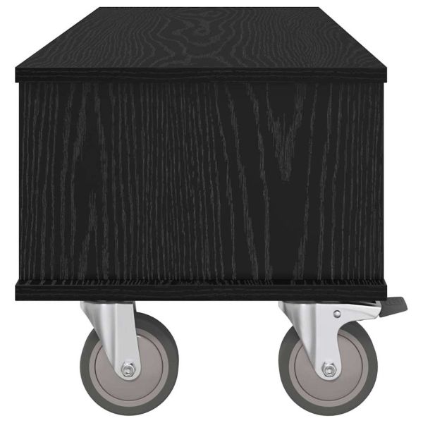 ТВ стойка Черния дъб 100 x 35 x 35 см Инженерно дърво