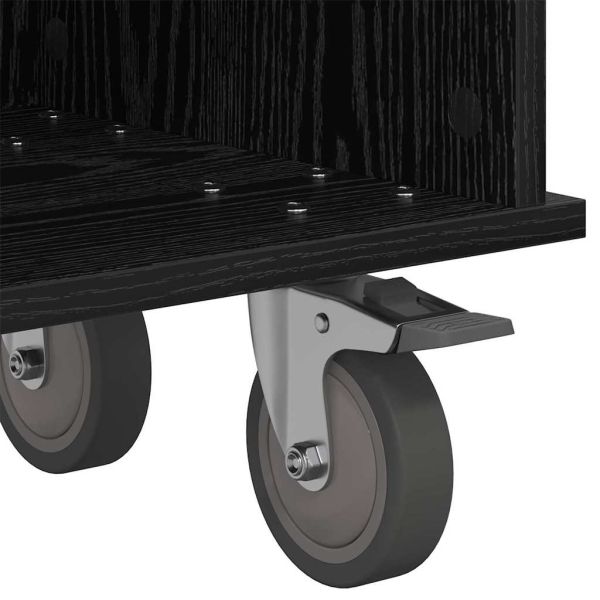 ТВ стойка Черния дъб 100 x 35 x 35 см Инженерно дърво