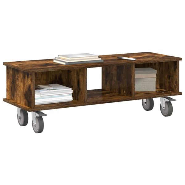 ТВ стойка Димян дъб 100 x 35 x 35 см Инженерно дърво