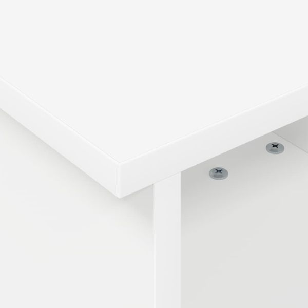 ТВ стойка Бяло 37 x 35 x 35 см Инженерно дърво