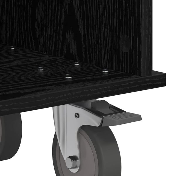 ТВ стойка Черния дъб 37 x 35 x 35 см Инженерно дърво