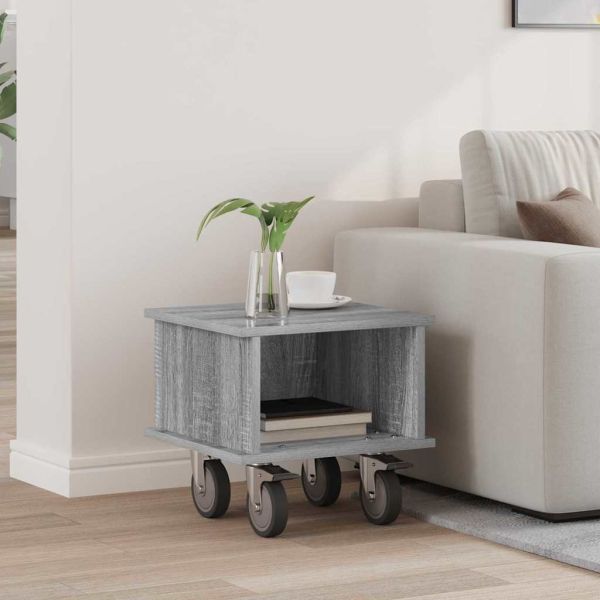 ТВ стойка Сив Сонома 37 x 35 x 35 см Инженерно дърво