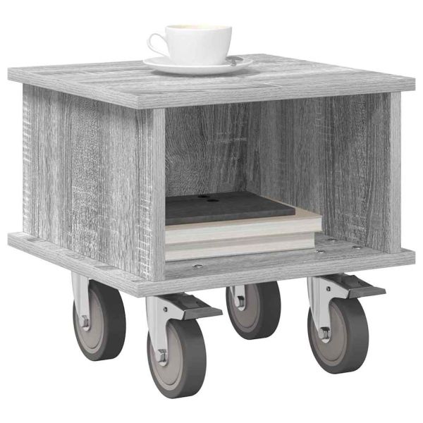 ТВ стойка Сив Сонома 37 x 35 x 35 см Инженерно дърво