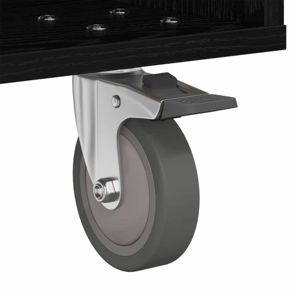 Нощно шкафче Черния дъб 40,5 x 40 x 48 см Инженерно дърво