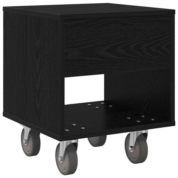 Нощно шкафче 2 pcs Черния дъб 40,5 x 40 x 48 см Инженерно дърво