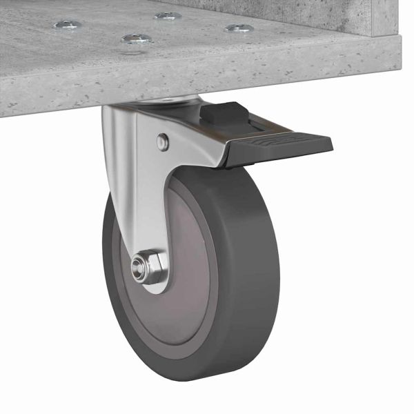 Нощно шкафче 2 pcs Циментено сиво 40,5 x 40 x 48 см