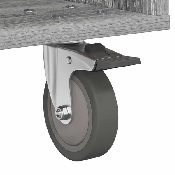 Нощно шкафче Сив Сонома 40,5 x 40 x 48 см Инженерно дърво