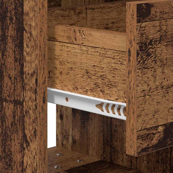 Нощно шкафче 2 pcs Старо дърво 40,5 x 40 x 48 см