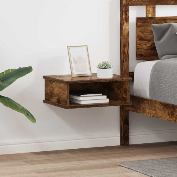 Нощно шкафче 2 pcs Димян дъб 40 x 31 x 15 см Инженерно дърво