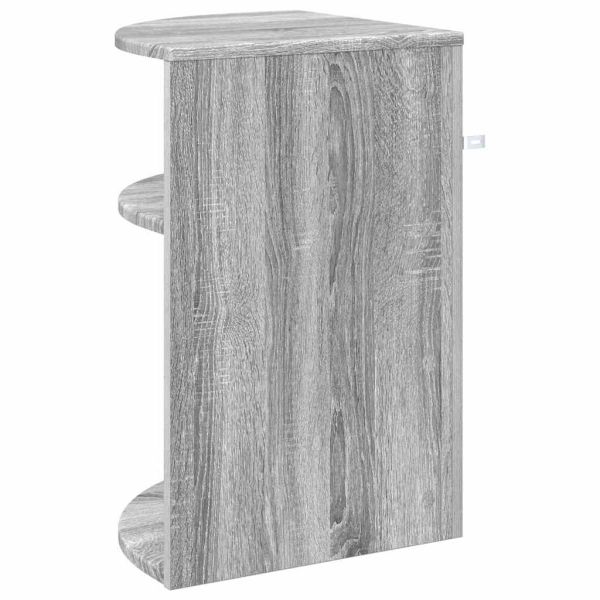 Крайна масичка Сив Сонома 39,7 x 39,7 x 60 см Инженерно дърво