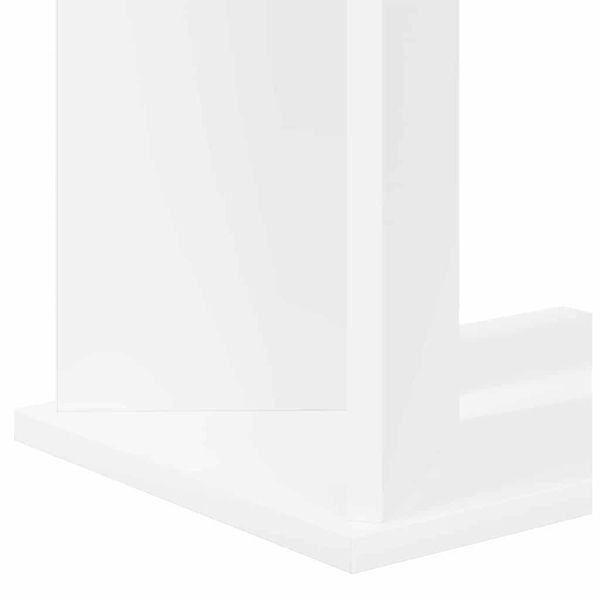 Крайна масичка Бяло 35 x 25 x 50 см Инженерно дърво