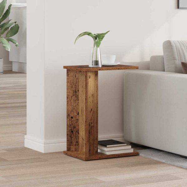Крайна масичка Старо дърво 35 x 25 x 50 см Инженерно дърво