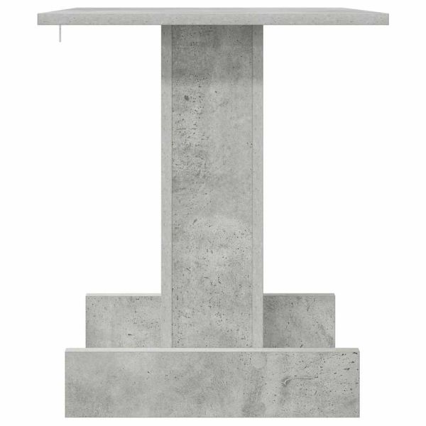 Крайна масичка Циментено сиво 44,5 х 45 х 55 см Инженерно дърво