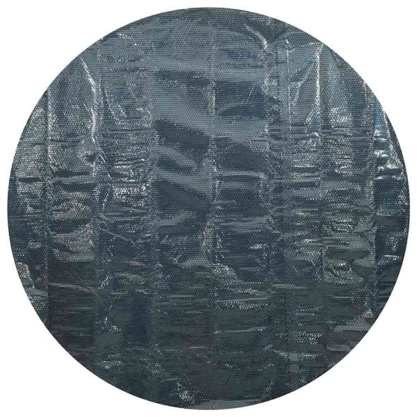 Плаващо соларно покривало за басейн, PE, 300 см, черно и синьо