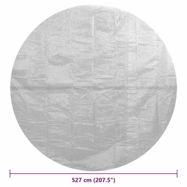 Плаващо соларно покривало за басейн PE 527 см сиво