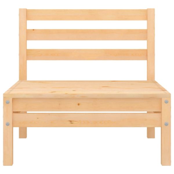 Градински лаундж комплект, 6 части, бор масив