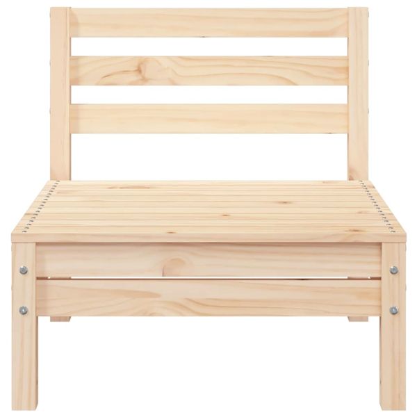 Градински диван, 3-местен, борово дърво масив