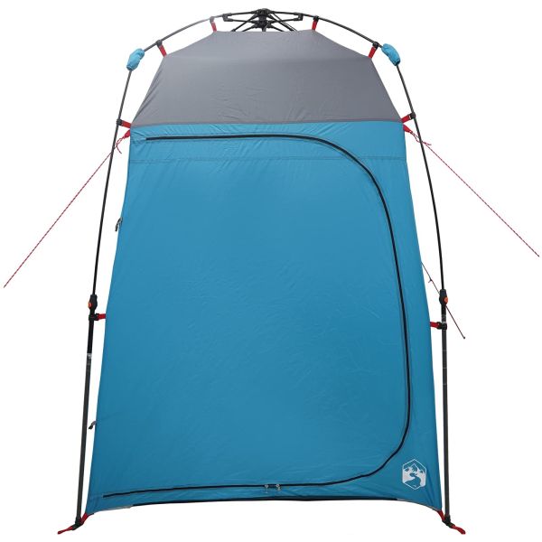 Душ палатка със съхранение Синьо 160 x 160 x 227 см Стомана