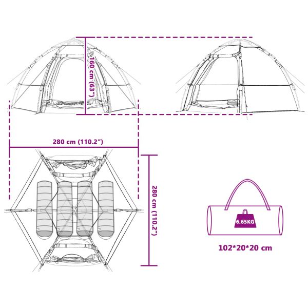 Бърза палатка със съхранение Синьо 280 x 280 x 160 см Стомана