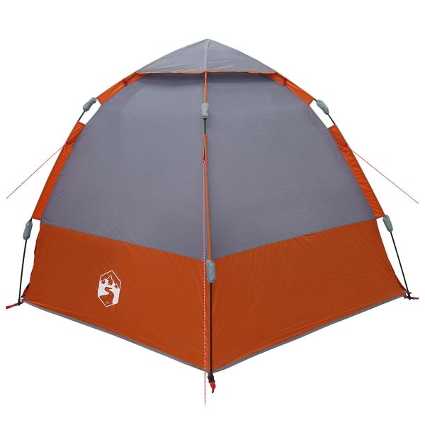 Бърза палатка Сив и оранжев 280 x 280 x 160 см Стомана