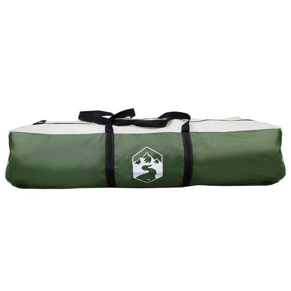 Моментна палатка с дъждобран за 3-ма бързо освобождаване Зелен