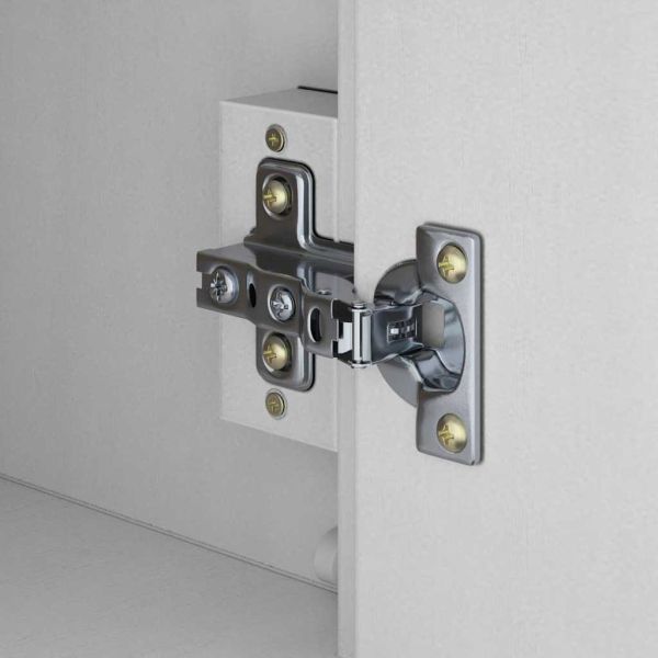 Шкаф за мивка в баня с рафт с врата FLORO Бяло 60 x 40 x 80 см