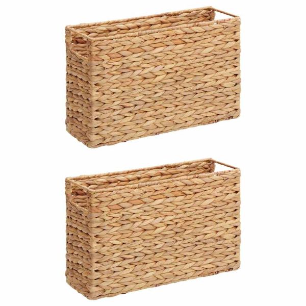 Магазински кошници 2 pcs Естествен 39 x 14 x 25 см