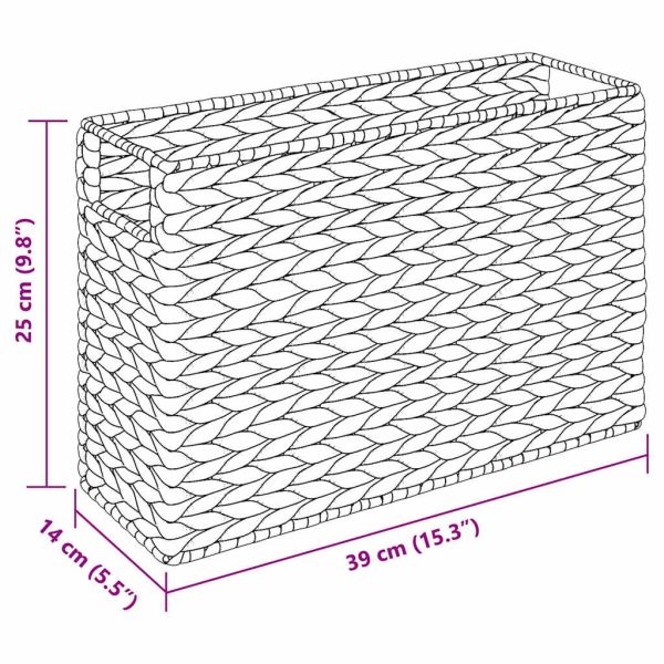 Магазински кошници 2 pcs Естествен 39 x 14 x 25 см