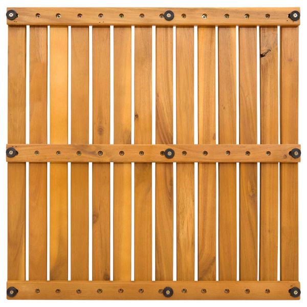 Постелка за баня Едноцветен Кафяво 50 x 50 cm Дърво