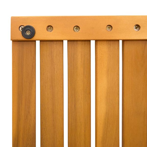 Постелка за баня Едноцветен Кафяво 80 x 50 cm Дърво