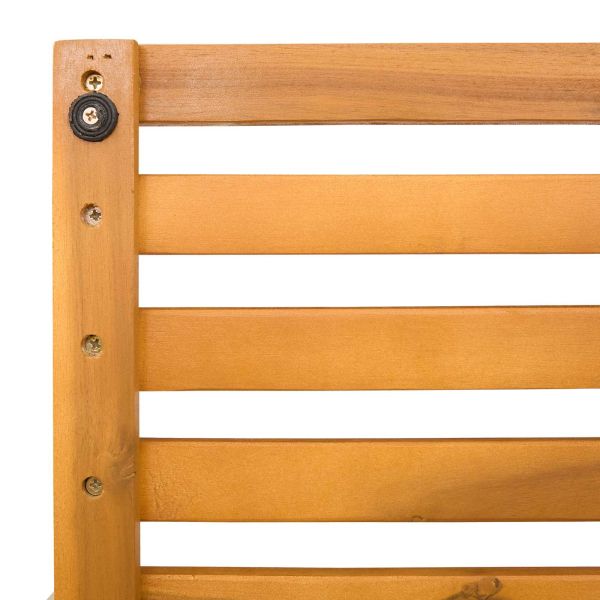 Постелка за баня Едноцветен Кафяво 100 x 53 см Дърво