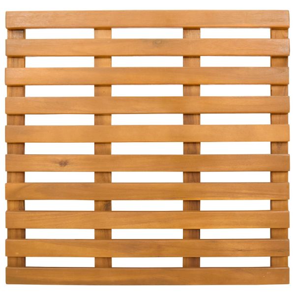 Постелка за баня Едноцветен Кафяво 100 x 53 см Дърво