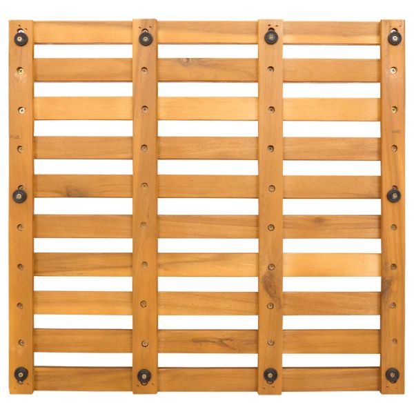 Постелка за баня Едноцветен Кафяво 100 x 53 см Дърво