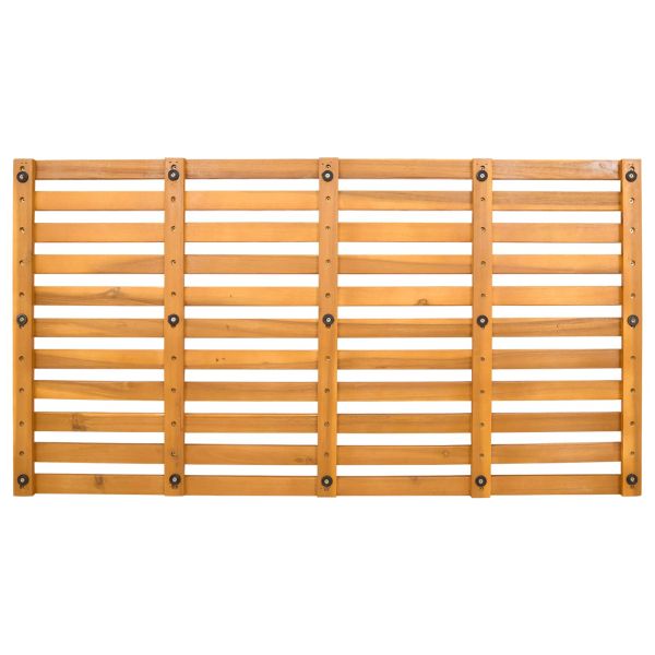 Постелка за баня Едноцветен Кафяво 100 x 53 см Дърво