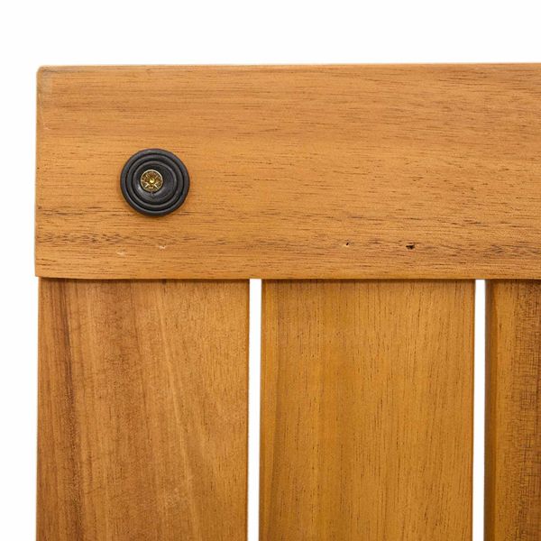 Постелка за баня Едноцветен Кафяво 50 x 50 cm Дърво