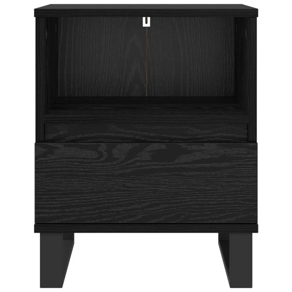 Шкаф за легло Черния дъб 40 x 35 x 50 см Инженерно дърво