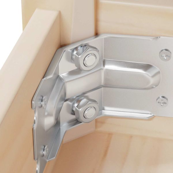 Шестоъгълни гайки 2 pcs Сребрист m8 Желязо