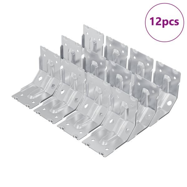 Държач 12 pcs Цинковано 106 x 55 x 1,5mm Стомана