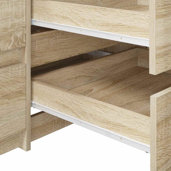 Плъзгач за чекмедже 49 pcs Бяло Стомана