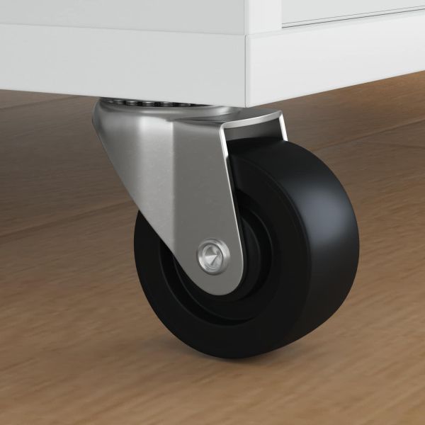 Въртящо се колело 2 pcs Сребрист 60 x 60 x 50 мм