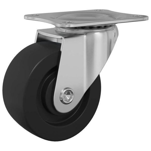 Въртящо се колело 12 pcs Сребрист 60 x 60 x 50 мм