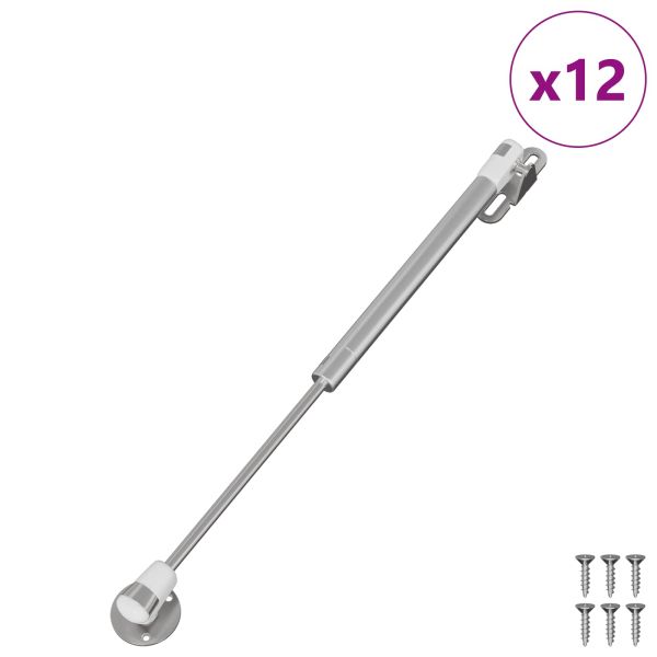 Хидравлична газова пружина 12 pcs Сребрист 280 x 17 x 16 мм