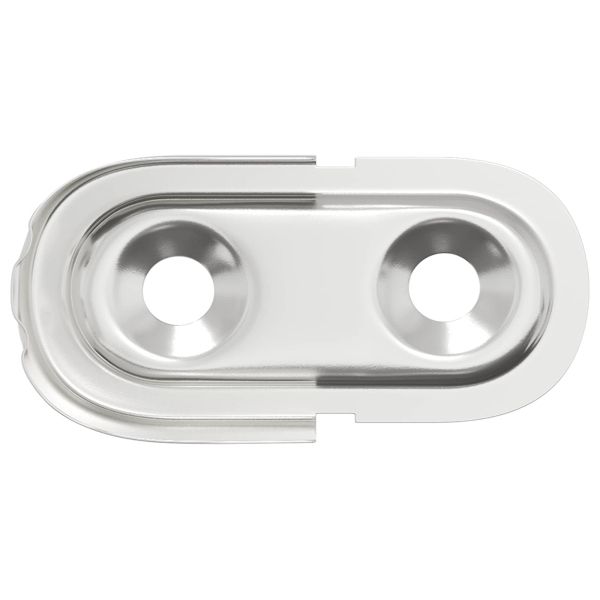 Стойка за закачалка 2 pcs Бял цинк 40 x 18 x 10 мм Желязо